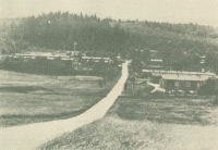 A view of the concentration and prisoner of war camp in Jablonec nad Nisou - Rýnovice, later a collection center