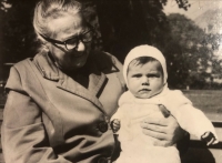 Ludmila with her granny