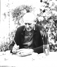 František Janouch during his work