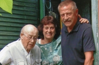 Milena Hercíková, her husband and their son Pavel in 1992