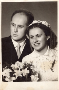 Milena Hercíková’s and Václav Hercík’s wedding in 1945