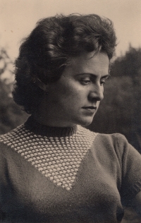 Milena Hercíková in the 1950s 