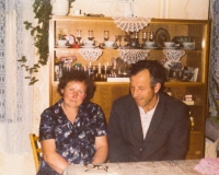 With her husband Jan Opočenský in the 1990s