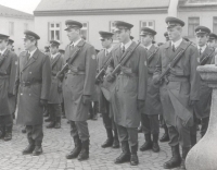 Jaromír Vicher (the second one from the front) in the military service, 1st half of the 1980s
