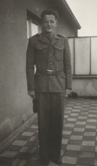 In the army, during his university studies