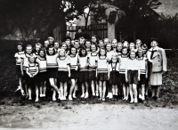 At a Sokol camp, 1946