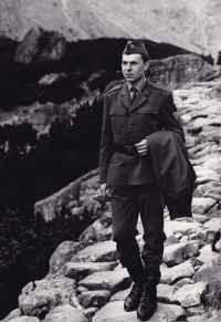 Pavel Balúch at military service (1970s)