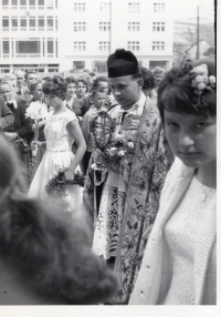 First mass, 1964 in Gottwaldov