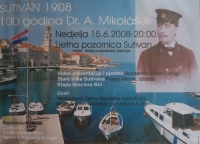 Invitation for a celebration in Sutivan. 2008