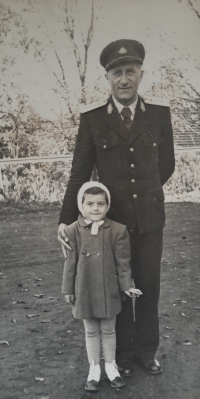 Marie with her dad