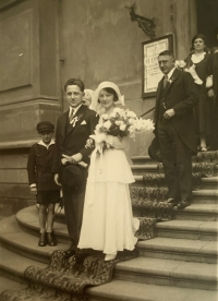 A wedding photo of Marie Kselíková