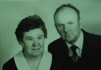 Mr. Šimánek with wife Marta née Pončová, Batelov, 1985