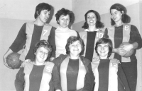 Volleyball tournament in Spořilov, picture from January 1976