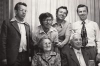 1980 and Jan Soukup (second from left) at his father's 85th birthday party	