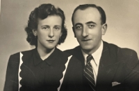 Jindřiška Kolocová with her husband Jaroslav