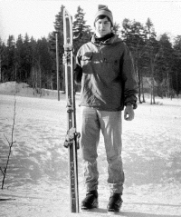 Michal Polman skiing