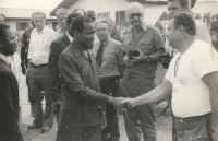 Mozambican President's visit to Czechoslovakia - Rokyta with a camera