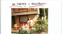 Rodinný výlet na chate v Sološnici- deti Adamko a Evička. (1)
