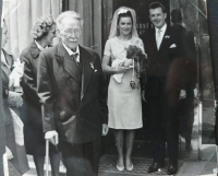 Grandfather Malý at Věra´s first wedding to Jan Fürst 