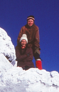 Jitka and František Srovnal in the mountains