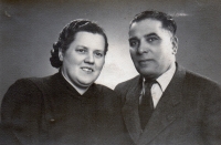Josef Serinek a Marie Zemanová, jeho druhá žena