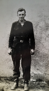 Karel Kuc during his military service in his uniform
