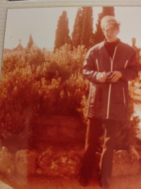 Lourmarin 1974, pri hrobe Alberta Camusa