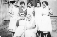 Witness at the medical school, second from the left in the top row, circa 1957