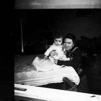 Little Věra with her mum