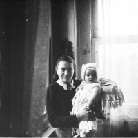 Věra Fořtová with her mum