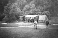 Camp of the 2nd Junák group Pardubice, Manětín,1947