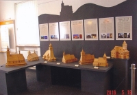 Display of wooden models by Jan Blizňák, ca. 2016