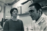 Petar Erak with his wife Nela at Café Shabu in 2002