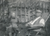 Her grandfather Bouřa and his wife Berta