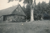 Cottage in Polom in the Orlické Mountains which Jan Syrový and Jarmila Syrová bought togeter with two other families in 1955