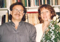 Petr with Zdenka, August 1993 
