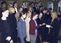 Na akci Společnosti přátel města Duchcova, 90. léta