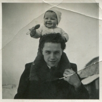 With father František, 1955