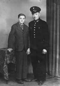 Ladislav Gavlas with his father