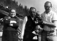 With his Pavel, father and stepmother, ca. 1963
