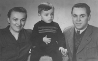 Jelinek and his younger son, 1957