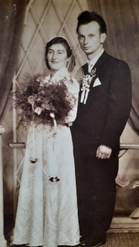 Ladislav Ondra, wedding, 1957 