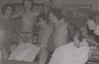 Private gay party in an apartment, 1985
