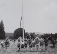 Scout camp Arnoštov, 1950