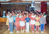 Children performing in Prachatice