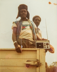 Mr Nepolo in exile in Angola