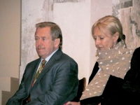 Eva Jiřičná with Václav Havel