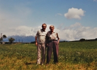 Years later, her husband reunited with his brother František, who emigrated after 1948
