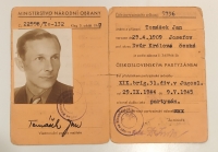 Partisan card of her father