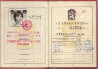 Military identity card of Pavel Svárovský 